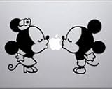 Mickey Minnie Kissing Macbook Decal