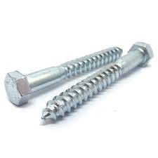 5/16 x 3 Zinc Plated Lag Screws, Grade A, Quantity 100- by Fastener Depot, LLC