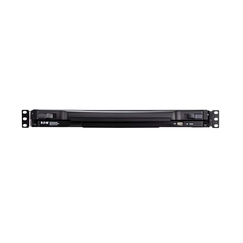 Image of Eaton 16-Port Rack KVM Over IP Switch, 19in LCD Screen KVM, Cat5 /Cat5e, Virtual Media KVM, 2 Users (1 Remote + 1 Local), 1U Rackmount, VGA Port, TAA Compliant, 1-Year Warranty (B064C-16-1X1-IP)