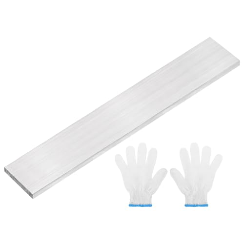 sourcing map 304 Stainless Steel Flat Bar, 8mm x 50mm x 300mm Metal Strips Brushed Finish Trim Strips Sheet for Fabrication, Welding, Engineering, Kitchen DIY Craft Making