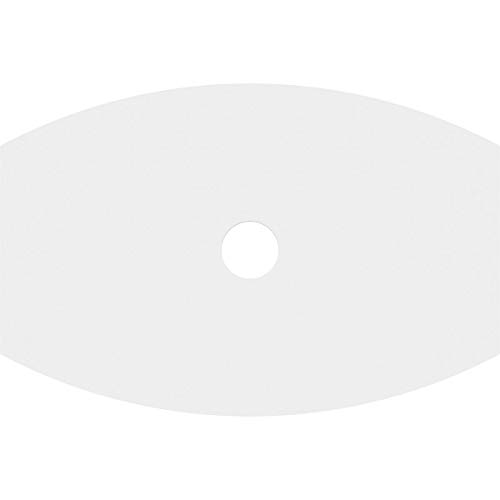 Image of Ekena Millwork CMP26X17KY-03000 Kailey Architectural Grade PVC Contemporary Urethane Ceiling Medallions 26 inchW x 17 3 /8 inchH x 3 inchID x 14 inchC x 1 inchP