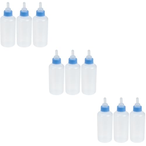 GRIRIW 3sets Pet Dog Feeding Bottles Kitten Replacement Milk Cat Products Pet Feeders Safe Materials 3pcs*3