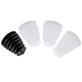 Elektrische Bohrmaschine Staubschutz Gummi Hammerbohrer Staubsammler Gerät für Wandbohrung und Klimaanlageninstallation, 2 Pack Schwarz/Weiß (C)