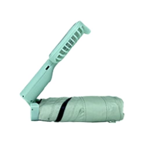 uas - Paraguas de Enfriamiento, Paraguas Ventilado, Paraguas con Bloqueo de Rayos UV | Paraguas con mango con ventilador con de protección UV, paraguas fácilmente antiestático para verano, 6,