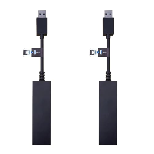 Adaptador de cámara PS5 VR, paquete de 2, adaptador de cámara PS4 V1 V2 para PSVR en consolas PS5, cable convertidor de Playstation 5 para usar compatible con cámara PS4 a consola PS5