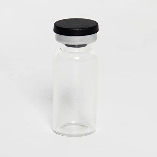 20mm Black Flip Top Caps-100 Pcs Aluminum-Plastic Black Caps for Glass Vial