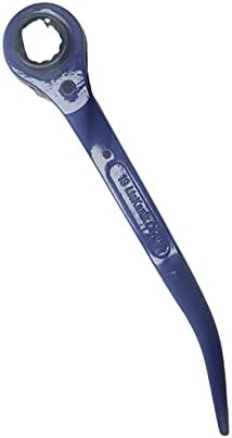 Flat Scaffold Spanner/ Ratchet Podger Spanner/ Steel Erect Spanner Short Tail 21mm Blue Powder Coating Finish
