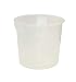 Rubbermaid Commercial Products Plastic Round Food Storage Container for Kitchen/Food Prep/Storing, 18 Quart, Clear, Container Only (FG572724CLR)