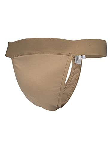 Mens Dance Thong Back Dance Belt WM131BEIS Beige Small