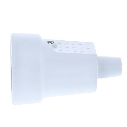 as - Schwabe PVC Kupplung - Schutzkontaktkupplung mit doppeltem Schutzkontakt - Anschluss Leitungen bis max. 1,5mm² - 230V - 16A - IP20 - Grau, 62223