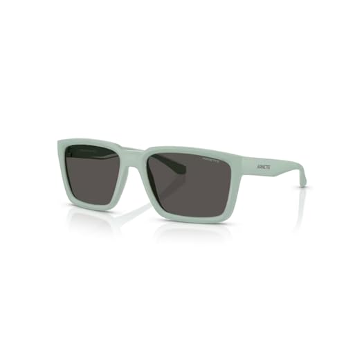 ARNETTE Plot Twist AN4346 296487 57MM Mint Matte Top/Shiny/Dark Grey Square Sunglasses for Men +Bundle with Accessory Eyewear Kit
