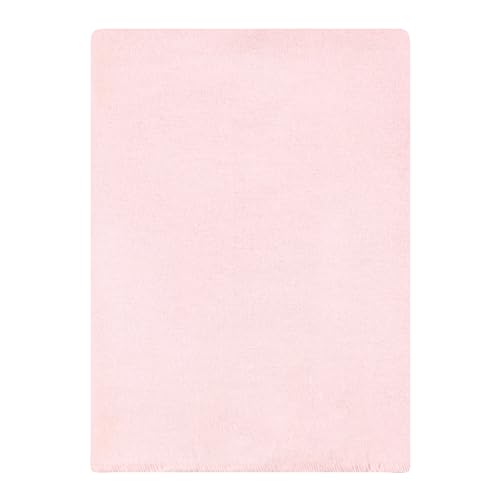 Image of Hudson Baby Unisex Baby Cotton Poly Flannel Burp Cloths Bundle, Pink Bows, One Size