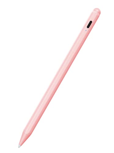 Stylus Pen für iPad mit Palm Rejection, Active Pencil kompatibel mit (2018-2022) Apple iPad Pro (11/12,9 Zoll), iPad Air 3/4/5, iPad 6/7/8/9/10, iPad Mini 5/6 Gen für Präzises Schreiben. Zeichnen/Rosa Cover