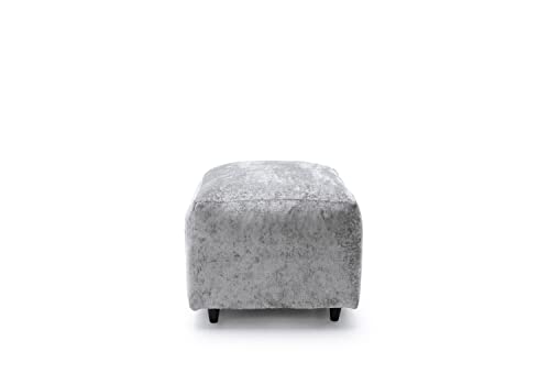 Harriet Fußhocker Sofa - Dunkelgrau Crushed Chenille Cover