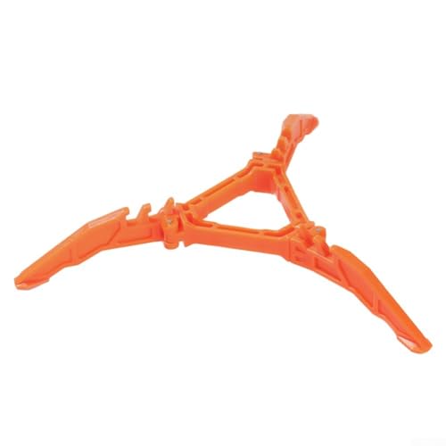 Dolvitrny Soporte plegable para bidones de gas para estufas de camping, trípode de nailon, compatible con cartuchos de butano, soporte portátil para cocinar al aire libre (naranja)