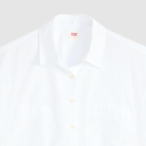 Harlie Ss Cropped Shirt Bright White – Ansicht 5