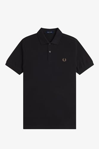 Fred Perry Para Hombre. M6000 Polo Plain Negro (Xl), Casual, AlgodóN, Manga Corta - 6