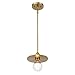 Robert Stevenson Lighting Daisy - Mini Modern Exposed Bulb Metal Ceiling Light, Brushed Gold
