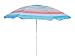 Meinposten Sonnenschirm Strandschirm Strand Reise Stabil UV Schutz UPF 30+ bunt gestreift 155 cm inkl Tragetasche