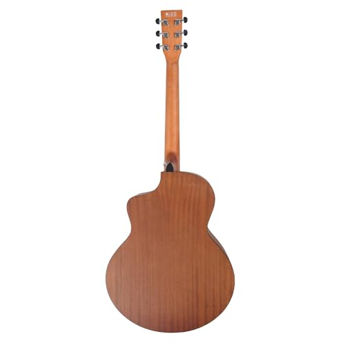 Image of Vault EA40-CE 41 inch Premium Solid Spruce-Top Cutaway Electro Acoustic Guitar with Bajaao Gig-Bag, Polishing Cloth & E-Book