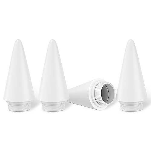 Image of KINGONE Replacement Tips, POM Material Stylus Pen Nibs for KINGONE Upgrade iPad Pencil - White (4 Pack) Only for Asin: B09KGV7WSV