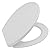DAYAO Premium Toilet Seat with Cover Quiet Close,Two-Click to Quick Release, Easy Installation Never Loosen Hinge, Slow Close Toilet Seat and Cover, Easy Cleaning-White Color (Round)