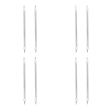 MUCKLILY 4 Sätze Heizungsrohr Das Sich Auf Das Produkt „small Sun Heater Heating Pipe“ Bezieht Robuste Heizröhre Teile Für Terrassenheizungen Elektrisches Heizrohr Quarz Weiß 2 Stück * 4