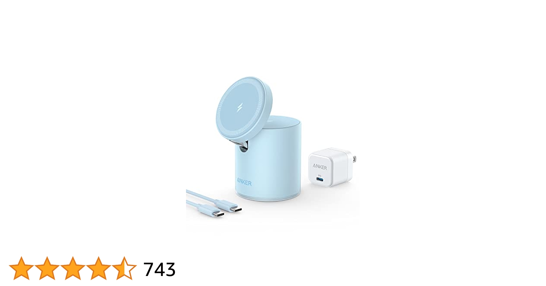 anker623 アンカー MagSafe 充電器 スタンド 磁石 ブラック 黒 Anker 3-in-1 Cube with MagSafe (マグネット式 ワイヤレス充電