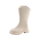 Design : le design ergonomique de ces bottes a été spécialement adapté aux besoins des enfants et combine confort et manipulation pratique. Bottes hautes pour filles noires pour un enfilage et un retrait faciles. Chaque botte est équipée d'une fermeture éclair latérale solide et durable qui peut être utilisée sans problème même par les jeunes enfants.