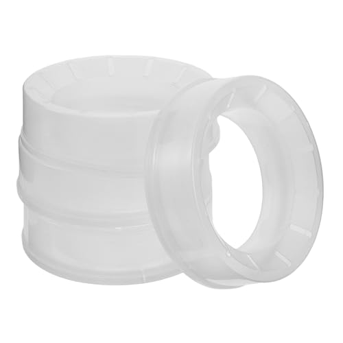 IWOWHERO 4 Anillos de Recambio para Cubo de Pañales, Anillos de Recarga de Plástico Resistentes, Sellado Antiolores para Guardería y Hogar, Recambios Compatibles para Bolsas de Pañales