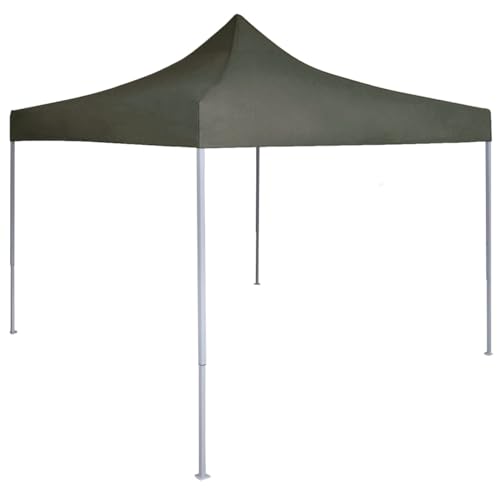 Carpa Plegable Profesional, Xichuzi Pergola Jardin Exterior, Cenador, Carpas para Terraza, Carpa Jardin Exterior, de Acero Gris Antracita 2x2 m