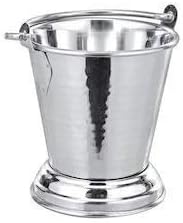 Trendmad Mini Serving Buckets for Dining Table | Kitchen Stainless Steel Bucket | Stainless Steel Mini Bucket for Serving Dal | Small Serving Bucket, 400 ml