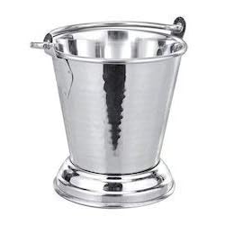 Trendmad Stainless Steel Mini Serving Bucket/Mini Bucket with Handle/Multipurpose uses/Home & Kitchens/Restaurants. Pack of 1