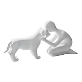 | Décoration du Lien Émotionnel : Cette statuette de chien agenouillé exprime un amour profond et renforce le lien affectif avec son compagnon à quatre pattes. Idéale pour apporter chaleur et affection sur une étagère ou une cheminée, elle est un symbole de dévotion.