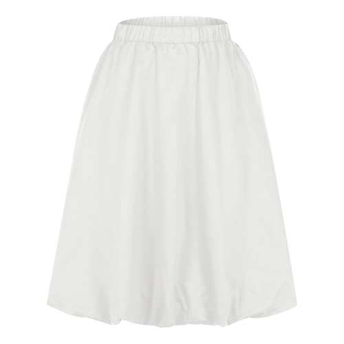 Casual Skirts for Womens Mini Skirt Knee-Length Ribbed Waist A-Line Going Out Vacation and Travel Summer Skirts3