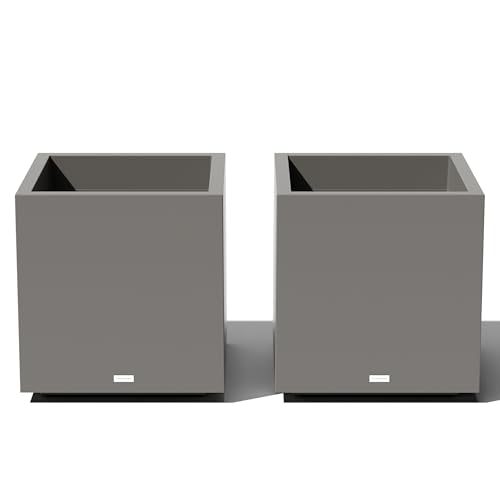 Image of Veradek Block Series Cube Planter - Square Outdoor Planter