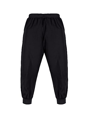 Image of KiddoPanti 100% Cotton Track Pants for Boys & Girls | Soft Single Jersey Fabric | Elastic Waist with Drawcord | Full Length with Rib Hem & Pockets | Joggers and Lowers for Kids