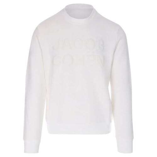 Pull en coton blanc homme Jacob Cohen idéal pour vos soirées d'été élégantes