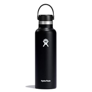 Hydro Flask Water Bottle – Insulated Stainless Steel – Non Spill, Leakproof in 21 Oz Black
