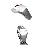 KBBYT Car Gear Head Shift Knob Cover Handball Trim Sticker Fit For BMW X1 F48 2016-2021 2 Series F46 2015-2017 AT Accessories(Silver abs)