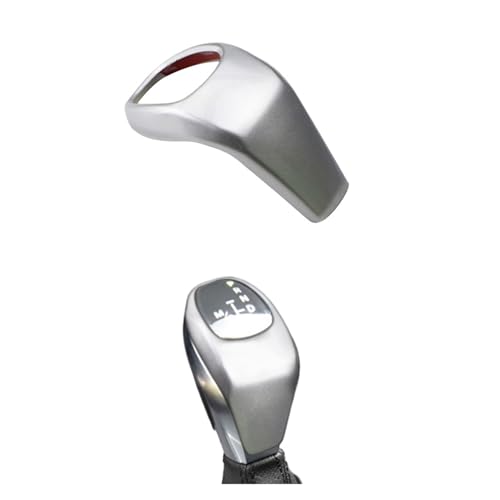 KBBYT Car Gear Head Shift Knob Cover Handball Trim Sticker Fit For BMW X1 F48 2016-2021 2 Series F46 2015-2017 AT Accessories(Silver abs)