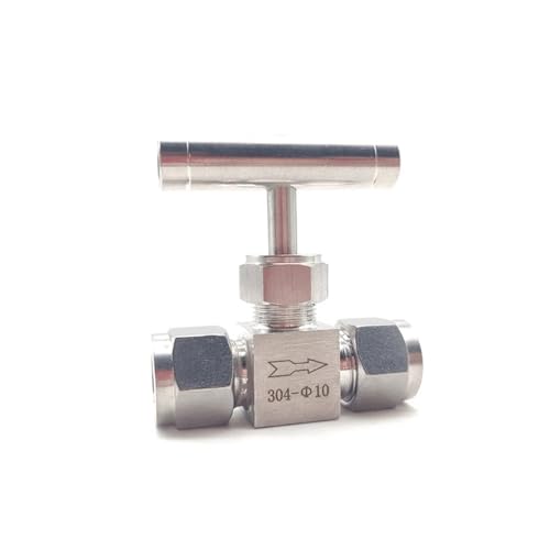 Pipe fitting shut off needle valve 14mm de acero inoxidable 304 2