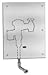 Sloan ROYAL 195-1-WB ES-S Urinal Flushometer with Wall Box, Concealed