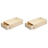Rayher Caja madera compartimento interior extraíble, 20x10x5 cm, personalizable, 62601000 (Paquete de 2)