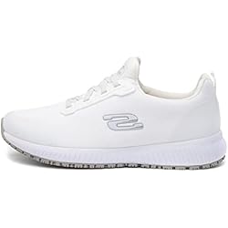 Zapatos De Trabajo Mujer Blancos Skechers Squad Sr, Zapatillas Mujer, White, 40 EU