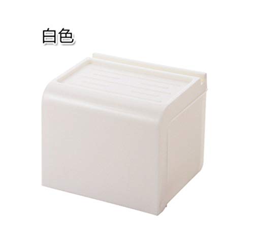 Preisvergleich Produktbild Pmrioe Toilettenpapierbehälter des Toilettenpapierbehälters des Badezimmertoilettenkastens kreativer freier Durchschlagpapier WC-Papierhalter Toilettenpapierhalter - weiß
