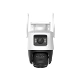 FMDARJXWHCP 10 MP Outdoor Camera PT Camera Home Security IP Camera AI Human & Vehicle Detection Surveillance Camera(EU Plug,Cruiser Dual 10MP)