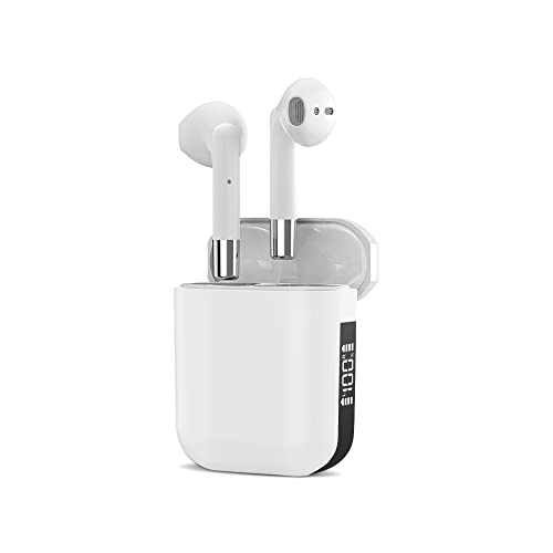 AP19 True Wireless Bluetooth Earbuds for iPhone/Android Phones - Bluetooth 5.0 Wireless Earphones with LED Display, Touch Control, USB Charging Case