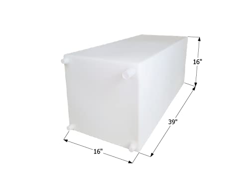 Image of Icon 12725 Fresh Water Tank, WT2461, 39x16x16, 40 Gal., w / 1 /2 inch Fittings