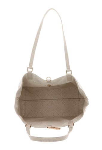 Sac shopper U.S. Polo Assn. Malibu cabas écru grand format